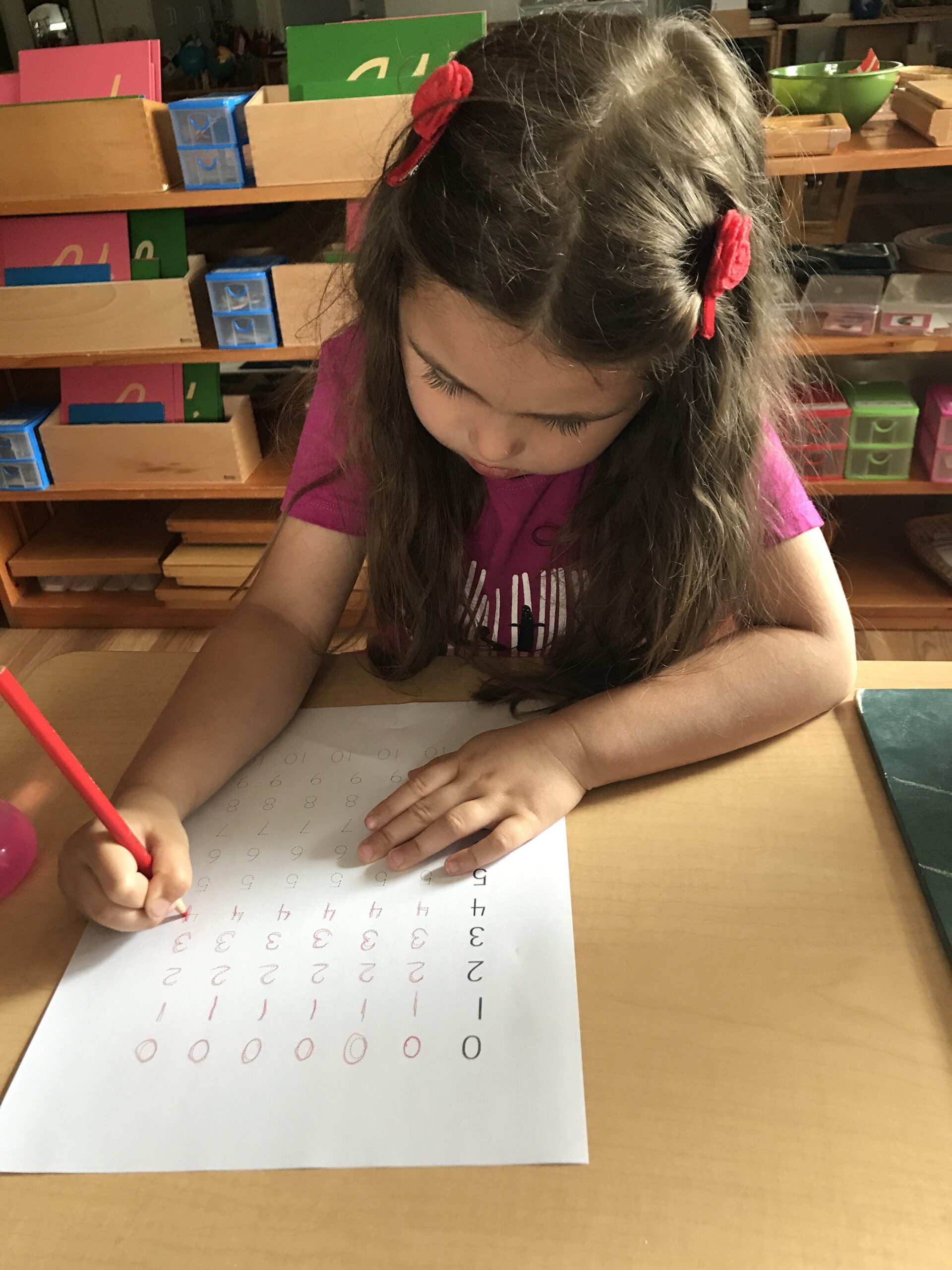 girl writing